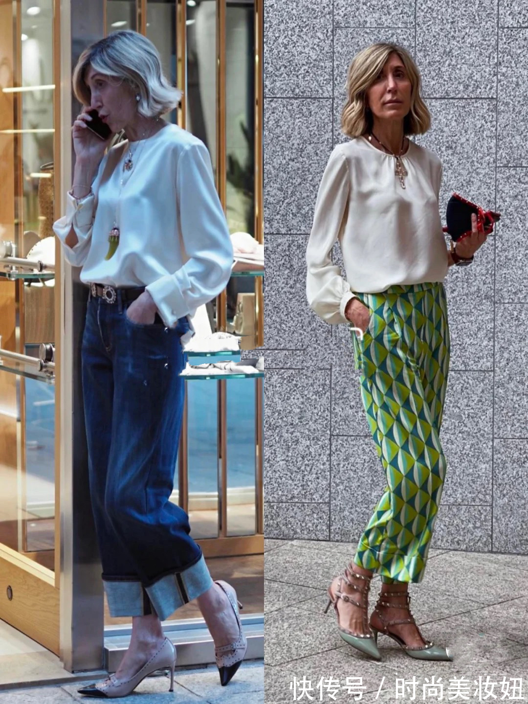 亮色系|“会打扮”和“不会打扮”区别，其实只在于细节，年龄真不是关键