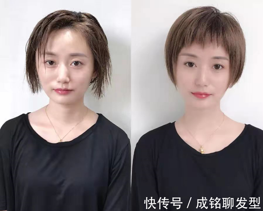 气质 发型对女人太重要,看完这几组对比你就明白,时尚减龄还显脸小