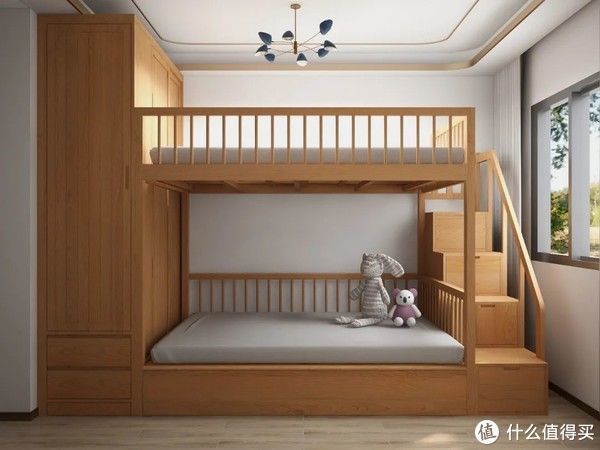 书房|8㎡书房两面书墙,9㎡儿童房上下铺衣柜,小空间利用典范!