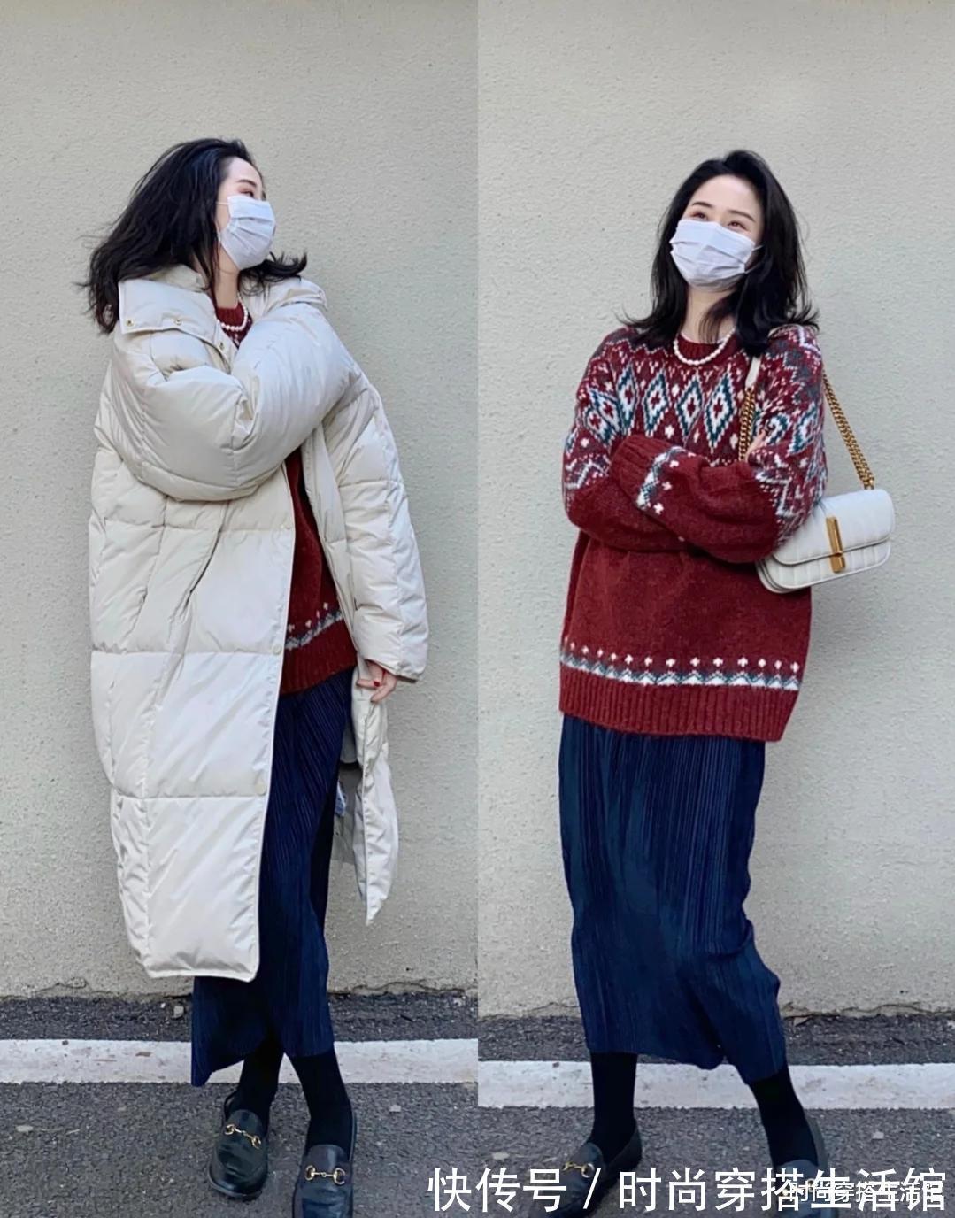 tips|冬季羽绒服就这么穿了!不露脖子也不露腿,保暖又气质,太实用了