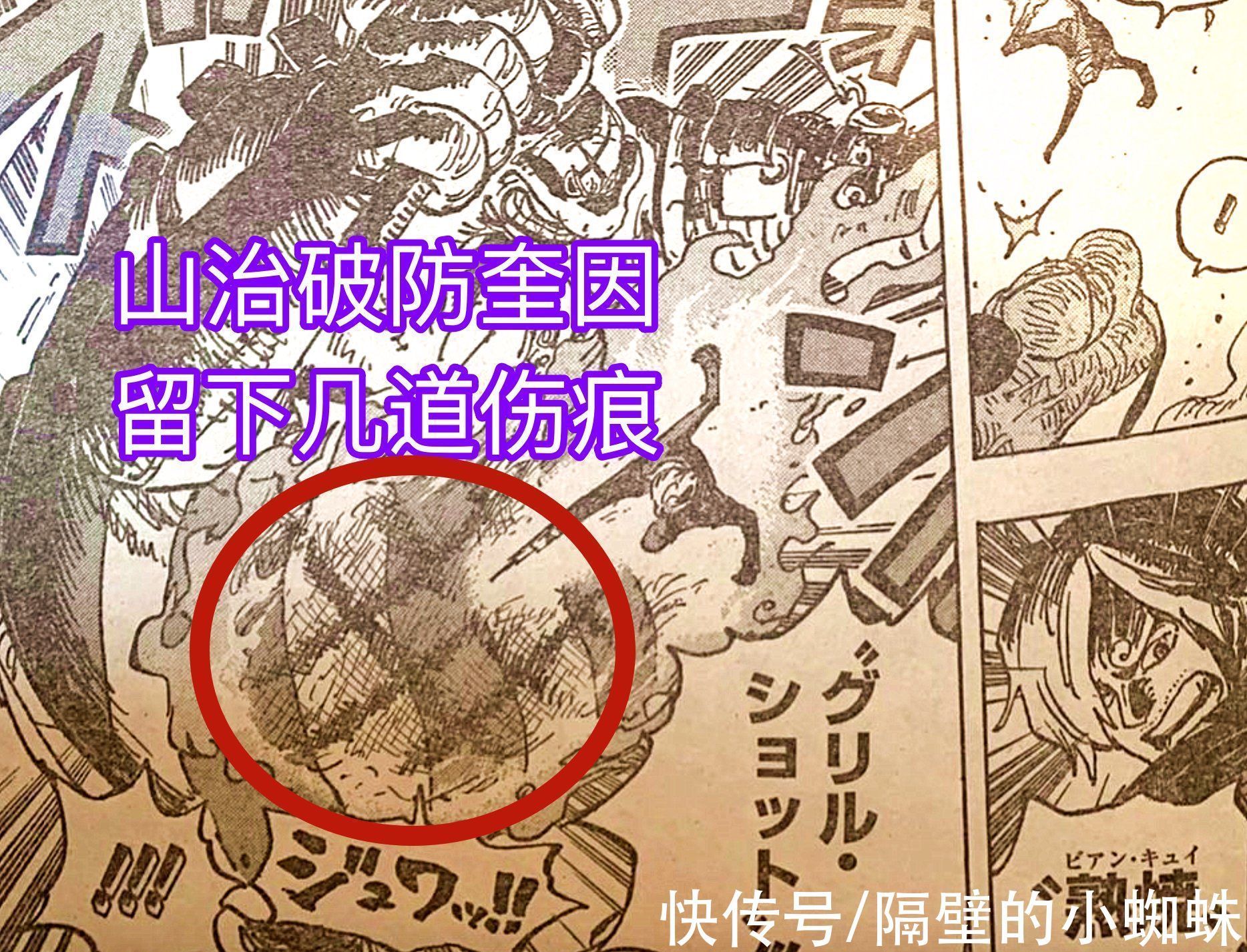 奎因|海賊王1028話,山治的新技能讓奎因留疤,能力覺醒,收獲金剛身