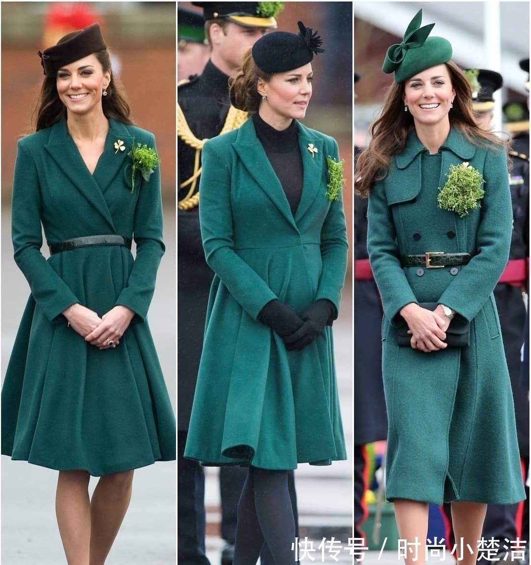 配饰 凯特穿苹果绿惊艳亮相,百元Zara美成8年最佳,苹果肌太饱满