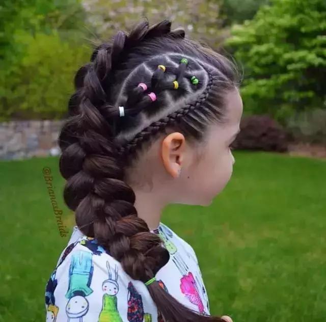 编发 72款好看的儿童编发,有闺女了就要给她编这样的发型,宝妈快收藏