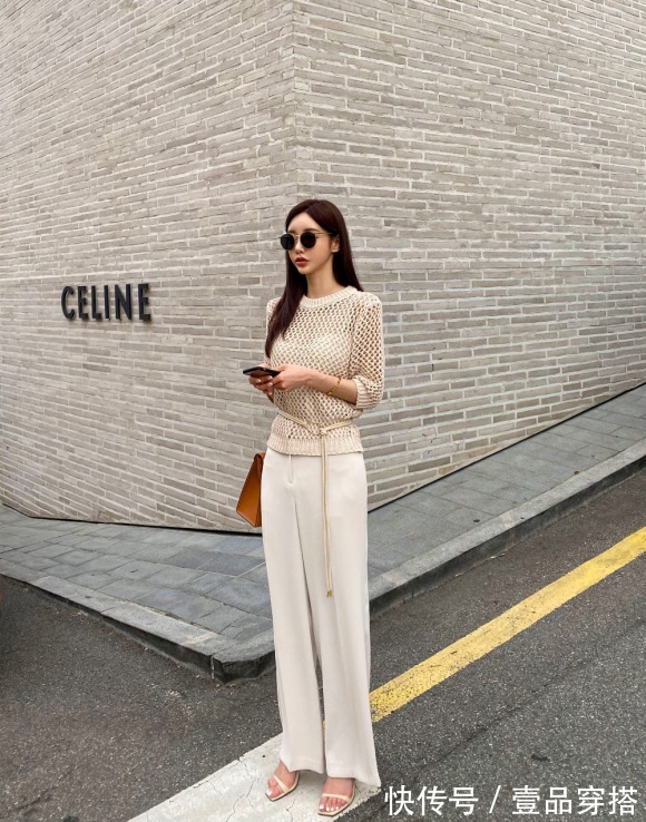 蜂蜜甜杏|女神孙允珠高清时尚搭配:蜂蜜甜杏网纱曼哈顿绅士上衣