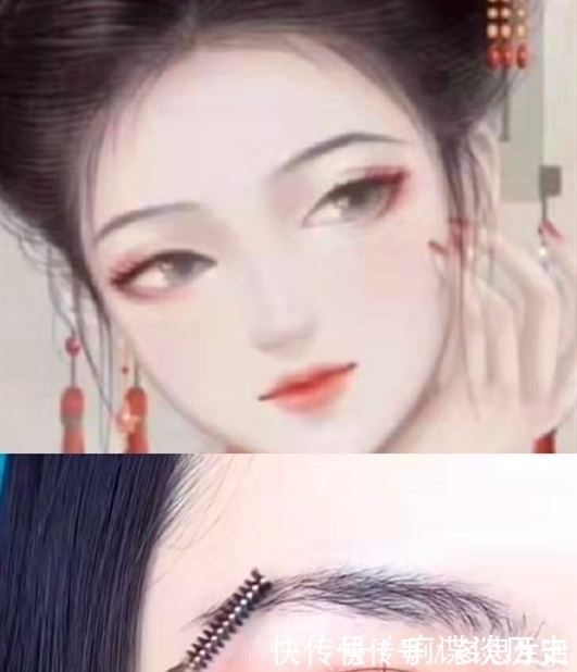 秋月|适合“汉服”的眼妆,秋月妆一般,碧水妆一般,看到粉翼妆:爱了