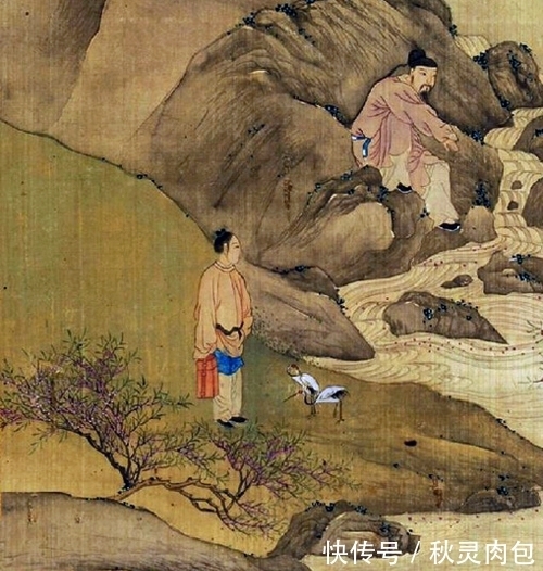 白鹤@庄重华丽,典型的贵族式审美,焦秉贞绘《放鹤图》