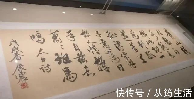 崔磊!文化学者康震的书法不错,有“启功体”笔意,瘦劲挺拔,洒脱飘逸