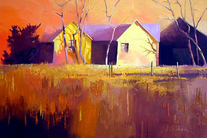 英伦风光@明快自然的英伦风光:画家保罗·斯通的绘画作品欣赏