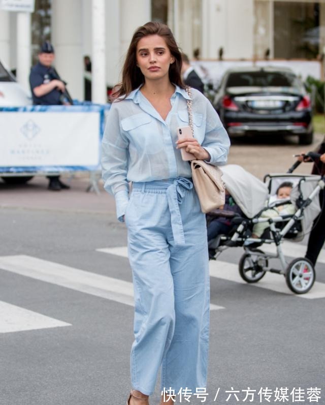 蓝色|“雾霾蓝”可显高级感了，照着这3点穿搭思路，显白又显质感