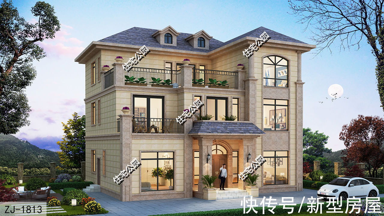 建筑面积|四套带堂屋的别墅推荐,最低30万就能建!来看看你喜欢哪套?