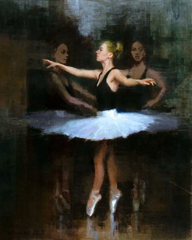 学生$在绘画的道路上，他认为自己永远是一个学生