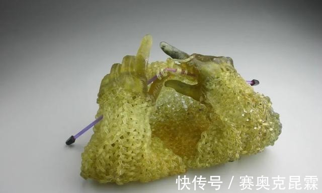 色彩#她是用玻璃雕塑“织毛衣”的第一人，这质感极其逼真！手太牛逼了