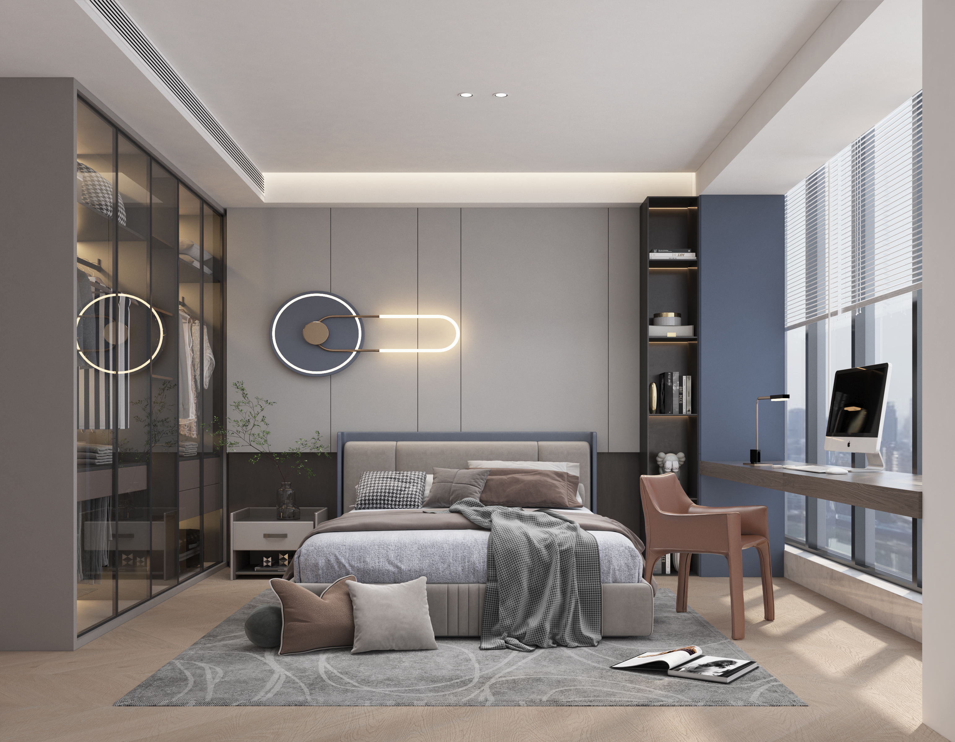 案例|原创装修案例|奶茶色格调温暖了这个冬天!意式轻奢风让你有一个高贵典雅的体验!