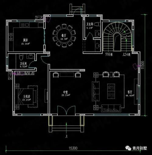 15×11.5米三层中式小别墅，过宁静自然的乡村生活