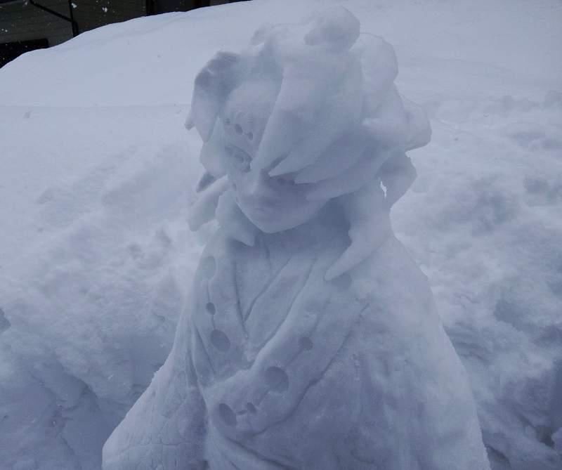 超还原的动漫雪人，大神们的造形力成就各种路边奇景