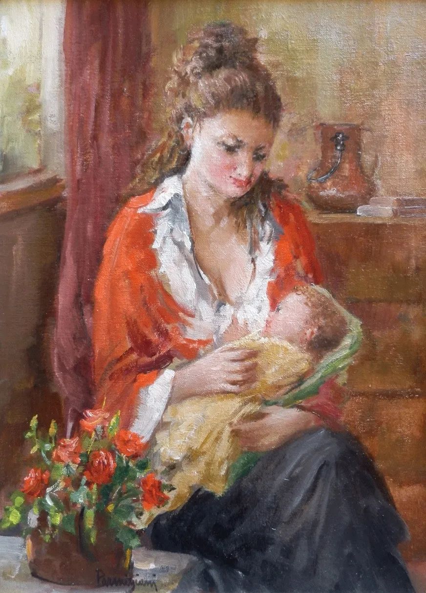 米兰|?意大利 阿尔多的油画,色彩很温暖,笔触很迷人!