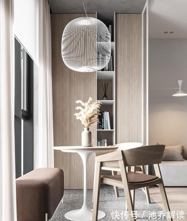 水磨石|极简生活有多舒服,88㎡不吊顶不做造型,干干净净舒服至极