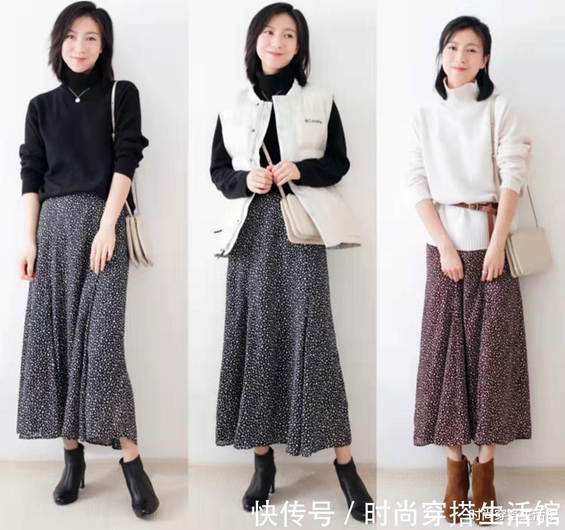 针织衫|突然发现针织衫又火起来了,秋天这样穿不仅百搭,还很提气质