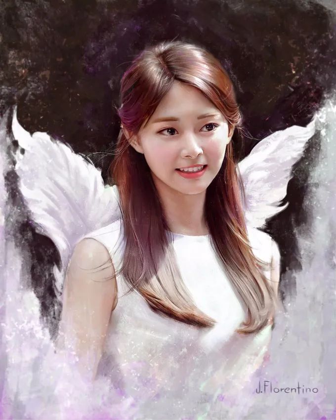 小姐姐#仙女般的小姐姐,清纯不做作的肖像画