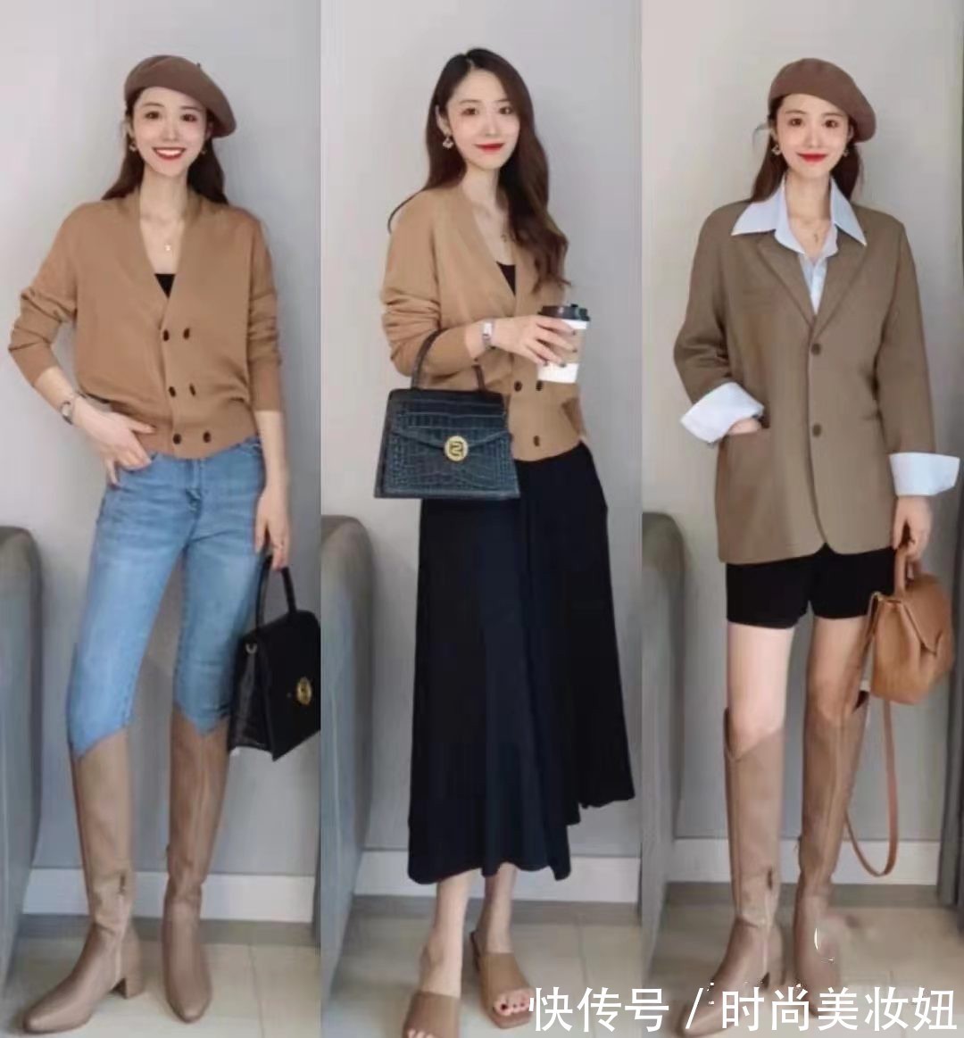 女人|秋季最高级还是“大地色系”,21套早秋搭配,适合30、40岁女人
