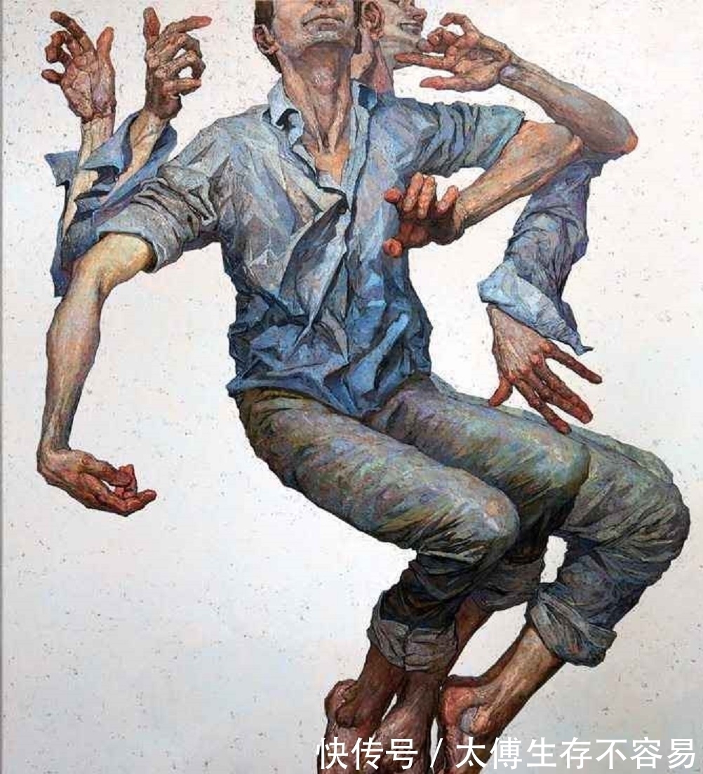 绘画#扭曲的人体,无声的话语——萨拉津非比寻常的人体艺术