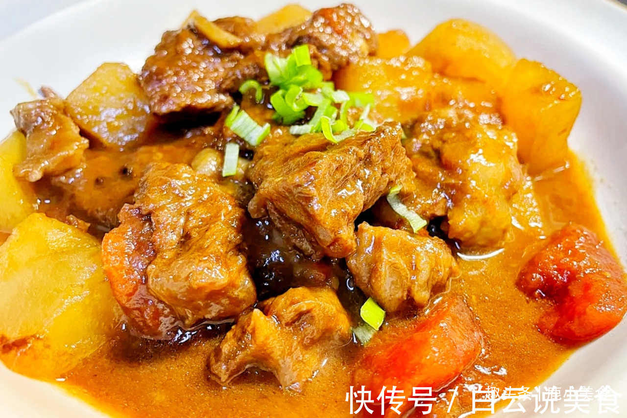 炖牛肉软烂不柴,全靠多加“2料”!肉味香浓酥软,营养又滋补!