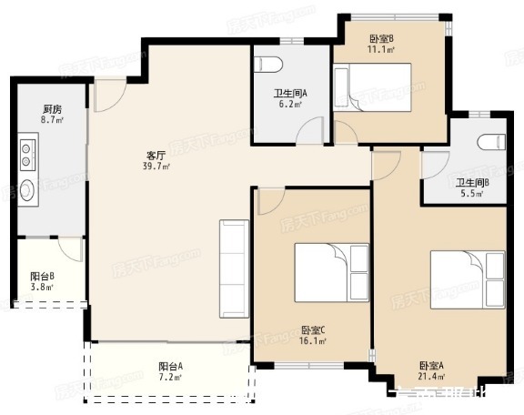 温馨|116平北欧风三居室,让人沉浸在家的温馨与雅致之中