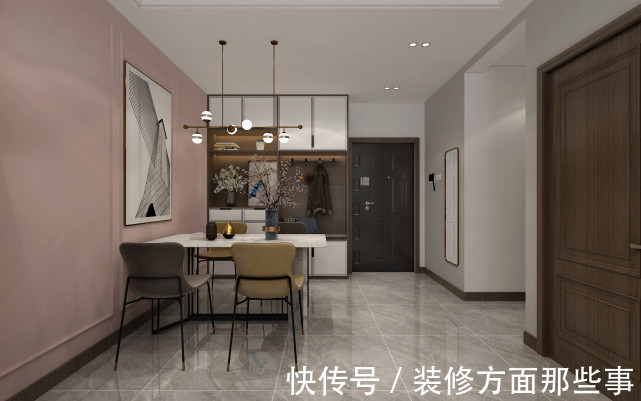 二居室|79平二居室旧房,现代风格太漂亮,邻居以为走错门了!