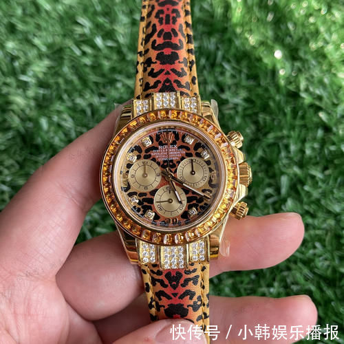 钻石|腕表先生讲表:豹纹与劳力士的碰撞——改装限量版豹纹迪通拿116598