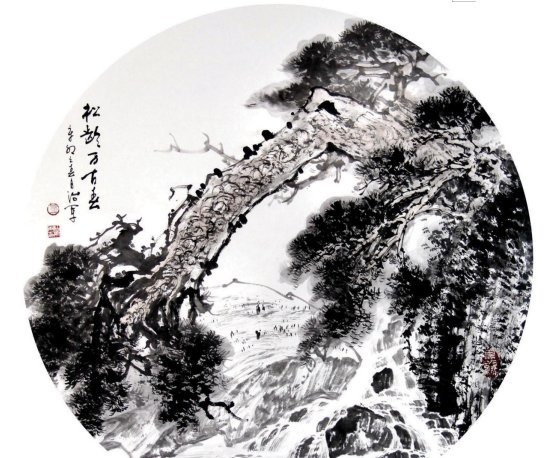 苍碧$画家童治军:墨染松涛风入骨 苍碧凌空自从容