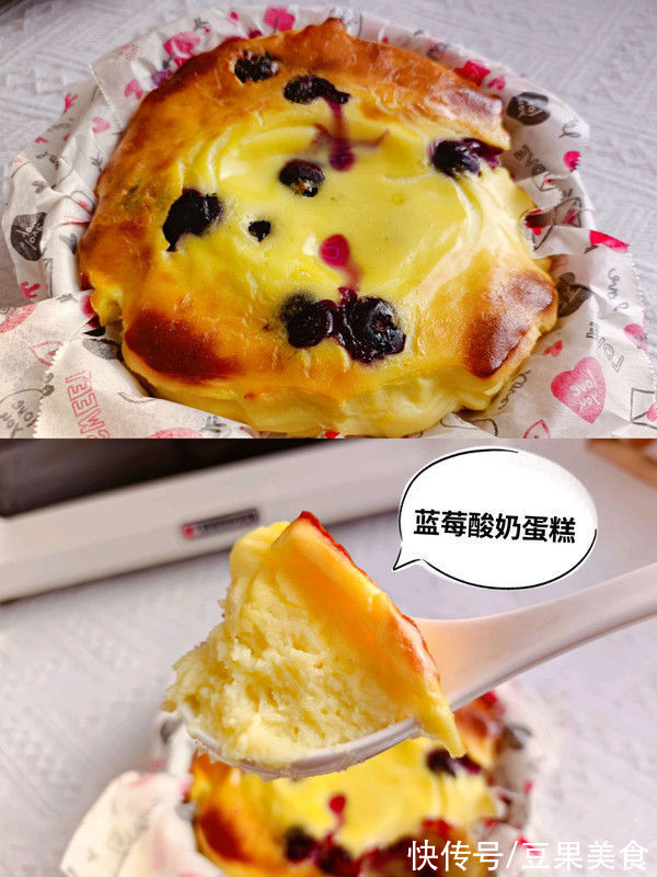 搅拌一下就成功の蓝莓酸奶蛋糕