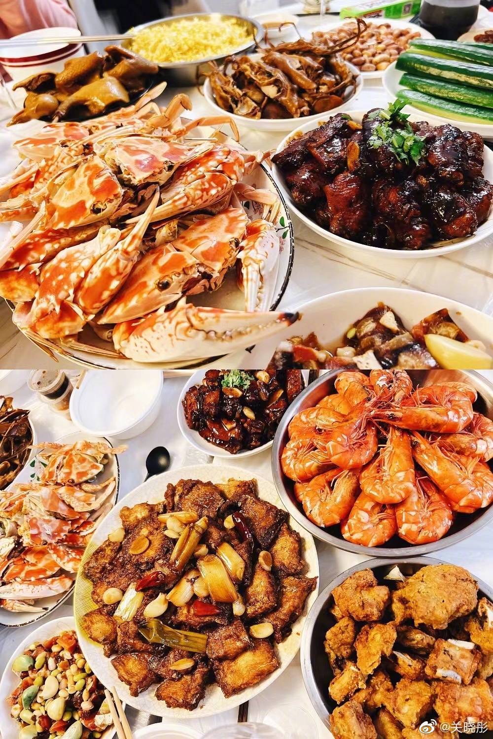 明星晒年夜饭：张艺兴丰盛，肖战下饭，于正太豪华，岳云鹏接地气