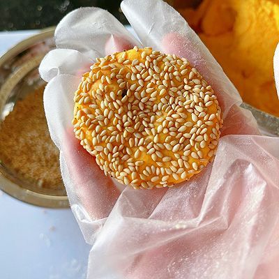 芝麻|芝麻南瓜饼