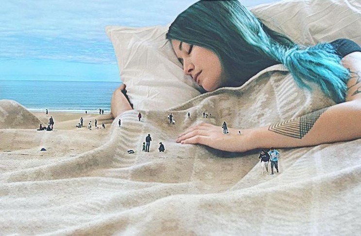 艺术家|这位好“色”的艺术家,拿大自然当画板,引11万人“想入非非”!