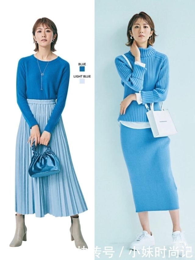 日系MM太会穿,一秒吸睛的冬季穿搭配色,太好看!