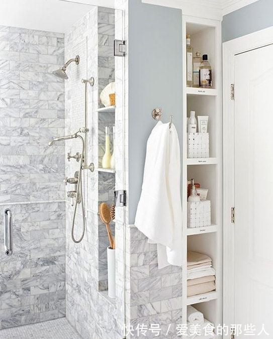 储物量|浴室预留40cm设计成这样,容量能抵得上储物间,方便不杂乱!