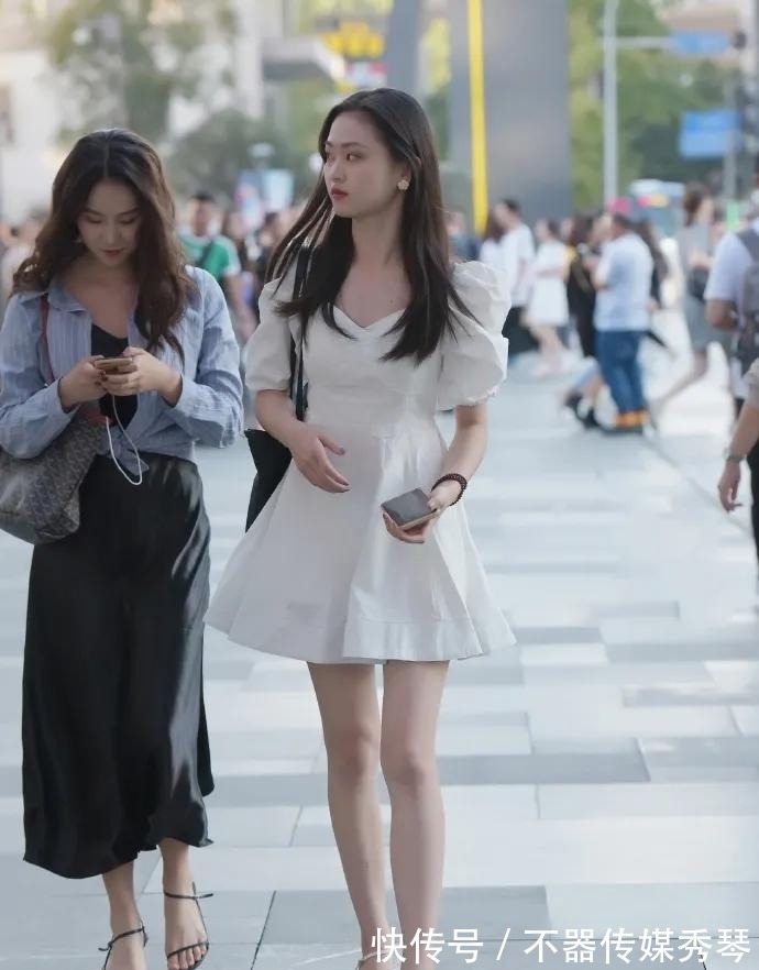 连衣裙|时尚淑女款连衣裙，搭配精致高跟凉鞋，清新可人又优雅