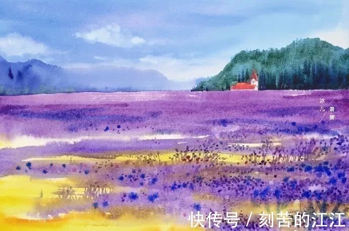 花瓣@水彩这样画，也太美了吧！居然把花瓣画出透明的感觉，看完忍不住保存！