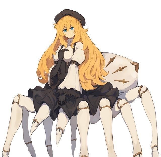 拟人|蜘蛛也能变成美少女这位画师口味太硬核,但仔细一看还挺可爱