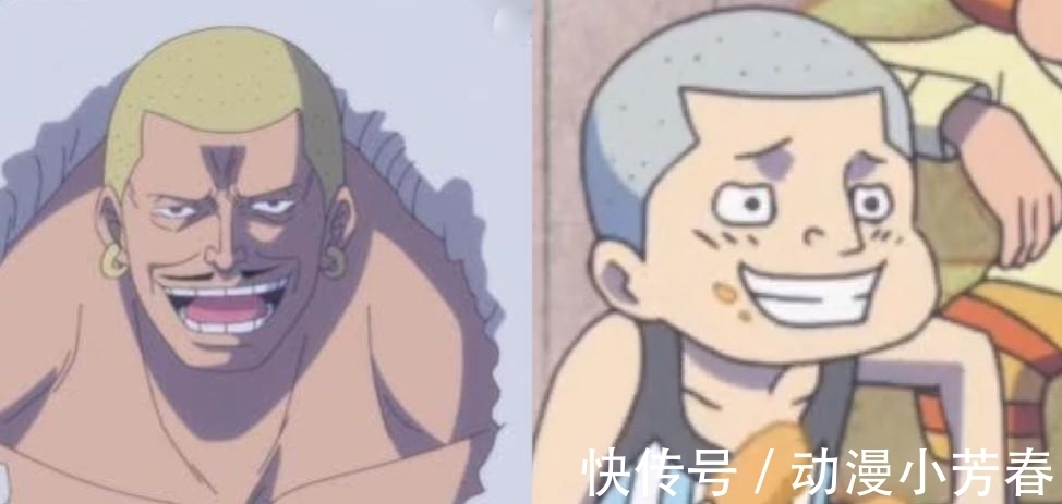 大叔|海贼王:大妈子女小时对比长大,大福变成不良大叔,布琳越来越美!