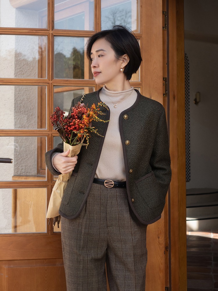 博主 今年冬天,见过世面的女人都爱“毛呢外套”,简单大气还耐看