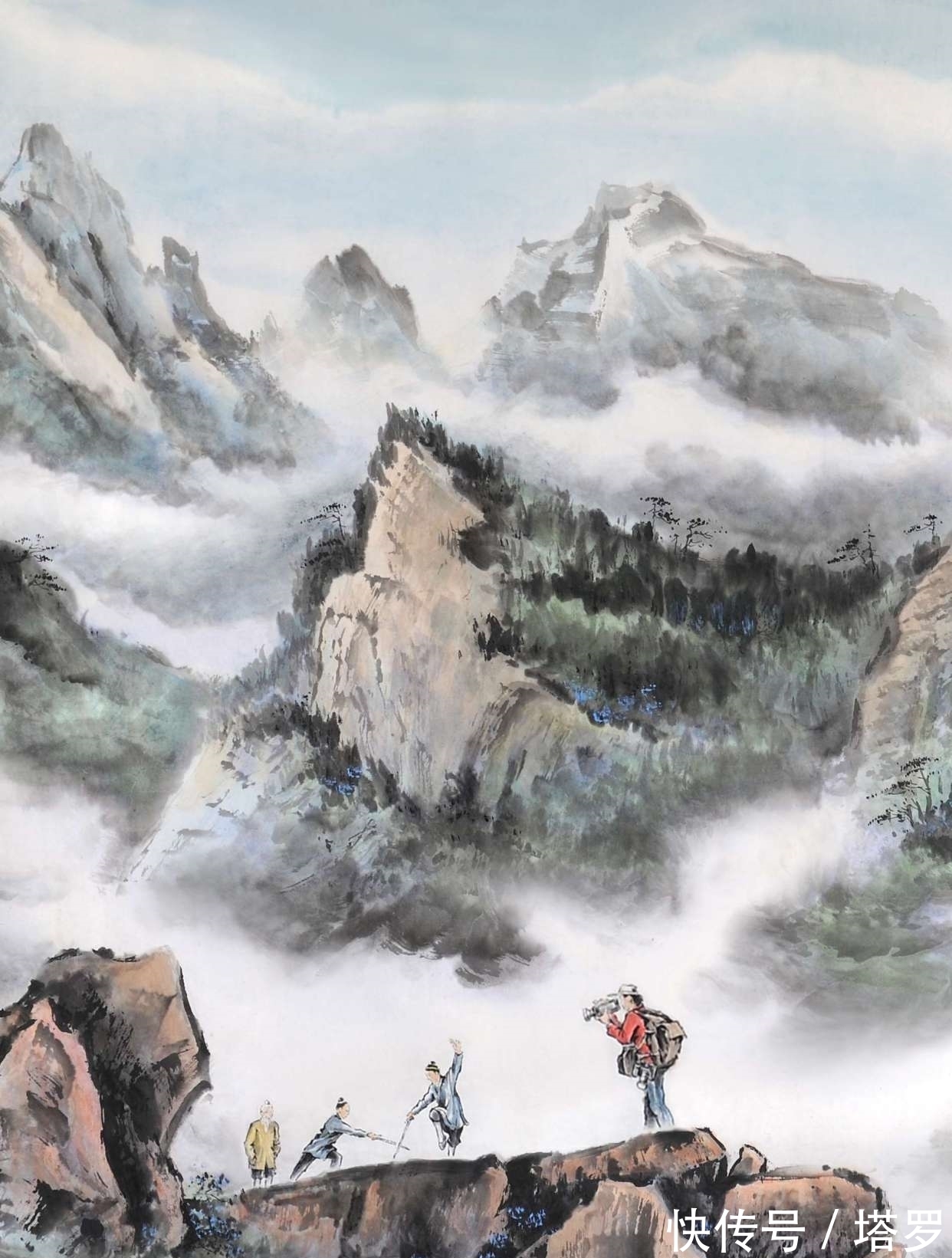 国画!我的中华之旅与组画《中华江山》