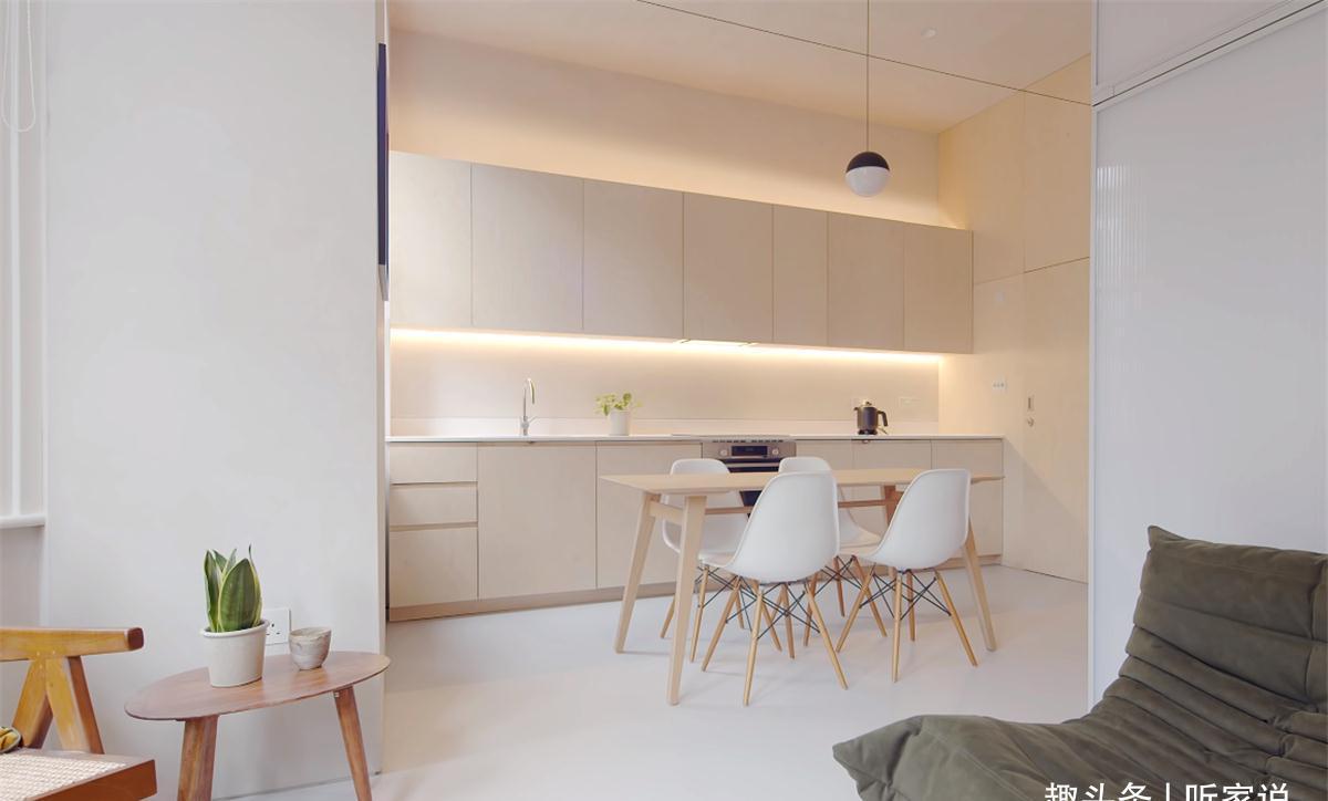 小家|他翻新29㎡蜗居:拆掉隔断做全开放空间,利用3米4层高做夹层卧室