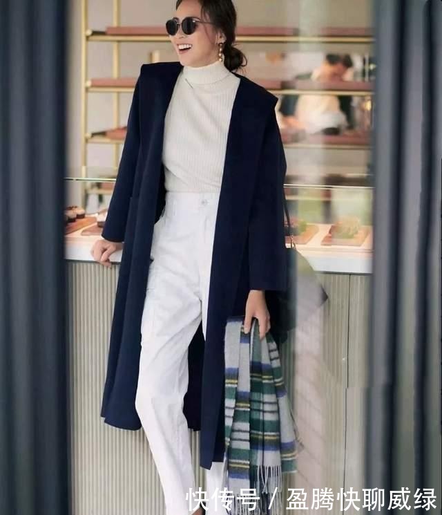 上身效果|秋天穿毛衣,学学日本杂志这样来搭,温柔大方又高级,太气质了