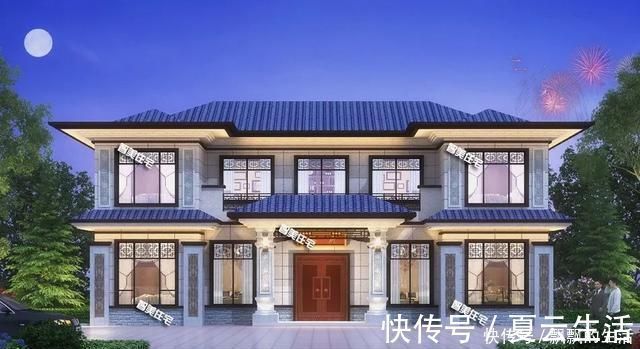 大户人家|新中式风格设计的两栋别墅,第二栋为三合院,这才叫大户人家