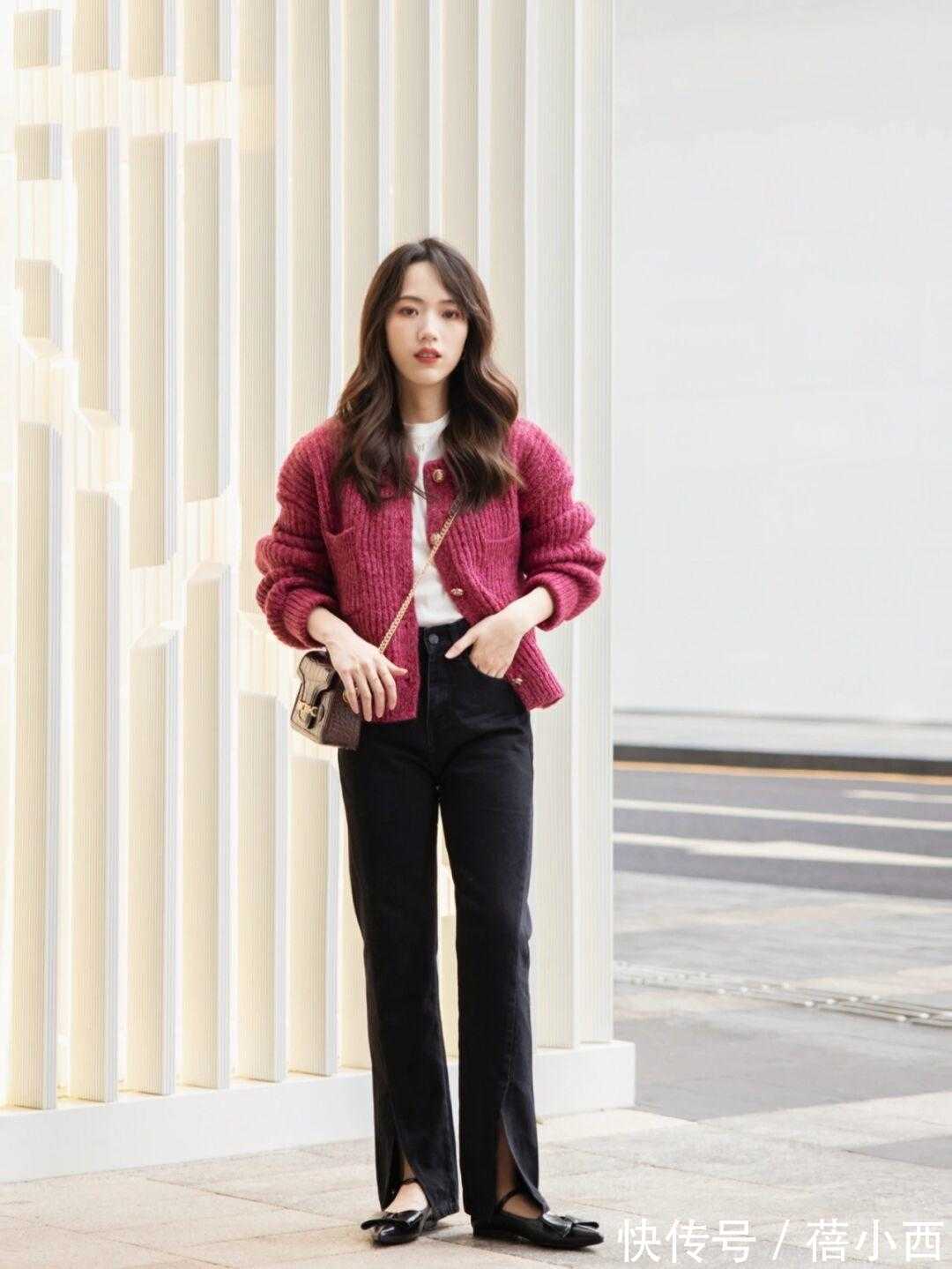 造型|小个子女生如何穿针织衫?这几套造型可以直接照搬,高级又优雅