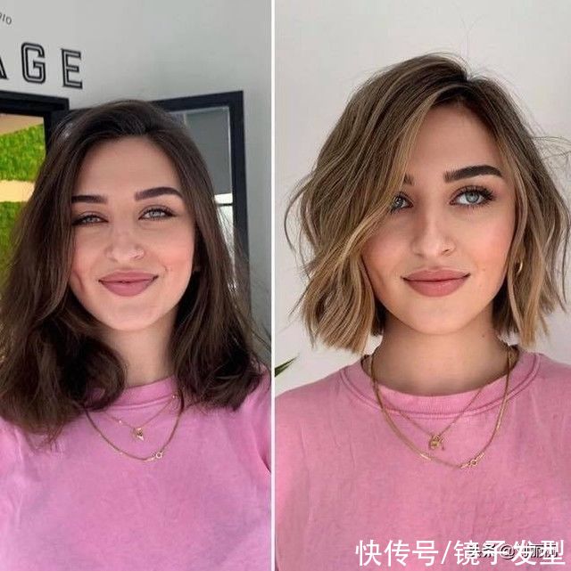 刘海|换脸发型又来了，18位美女亲身演绎，头发花白阿姨也能大变身