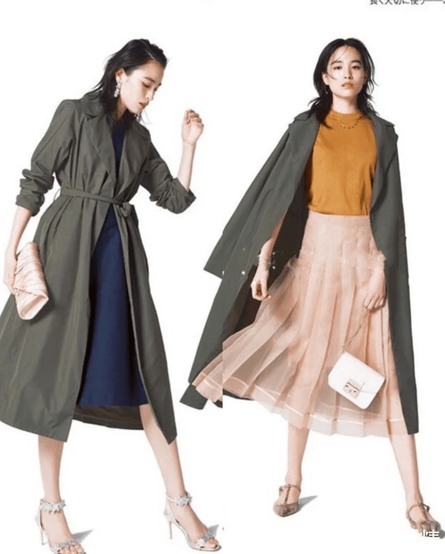 裙子|风衣+裙子,今秋最好看的穿法都总结在这了
