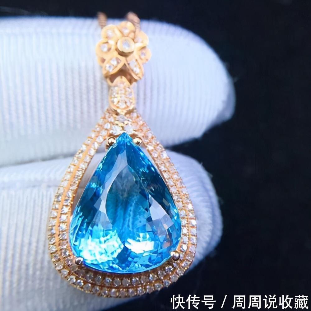 太身|圣玛利亚色的海蓝宝石,向太的那套奢华无比的海蓝宝石套装