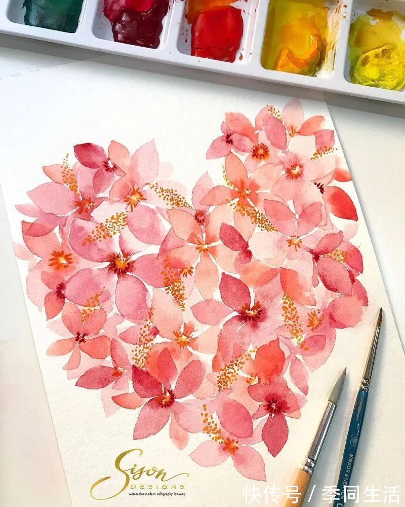 笔尖&美爆!70张超简单小清新的水彩手账,你想要的都在这里!收藏这篇就够了!